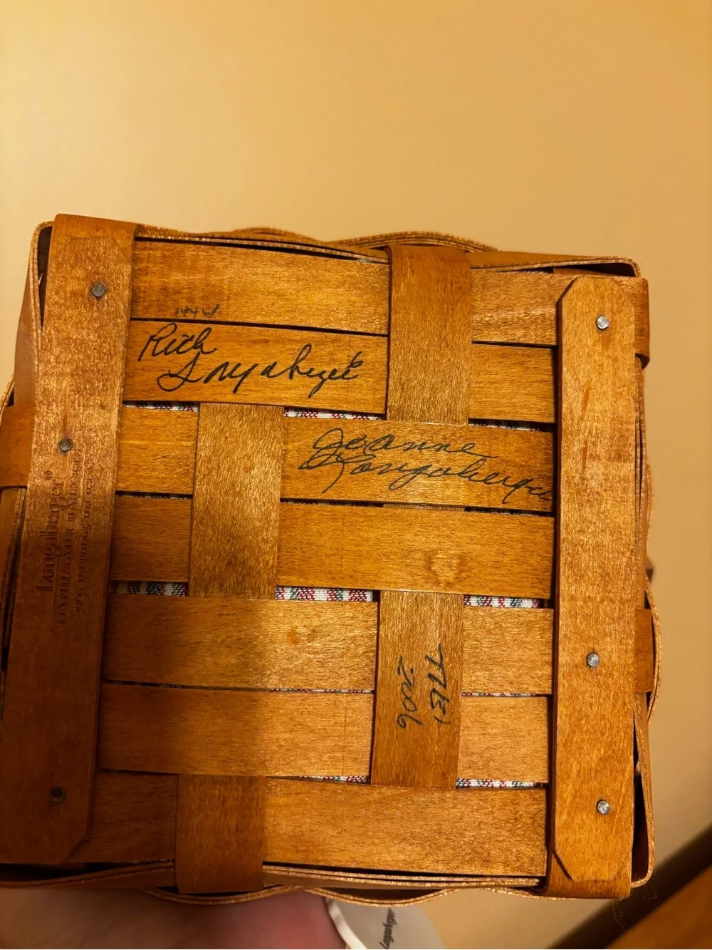 Signed Longaberger Berry Basket Set
